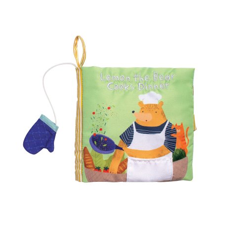 Manhattan Toy Lemon The Bear Cooks Dinner Soft Book, Ages 6 Months and up | Manhattan Toy