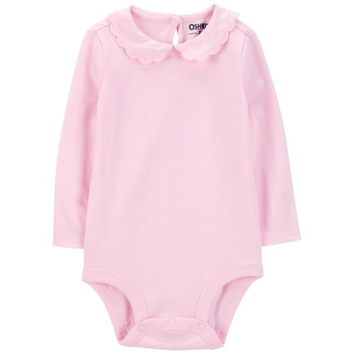 Baby Embroidered Peter Pan Collar Bodysuit