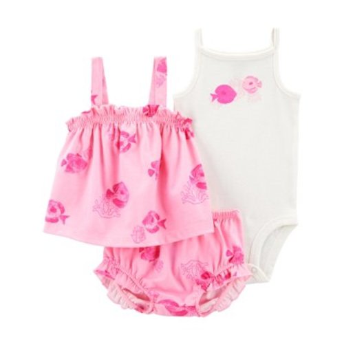 Carter's Child of Mine Baby Girl Outfit Set, 3-Piece, Sizes 0/3-24 Months