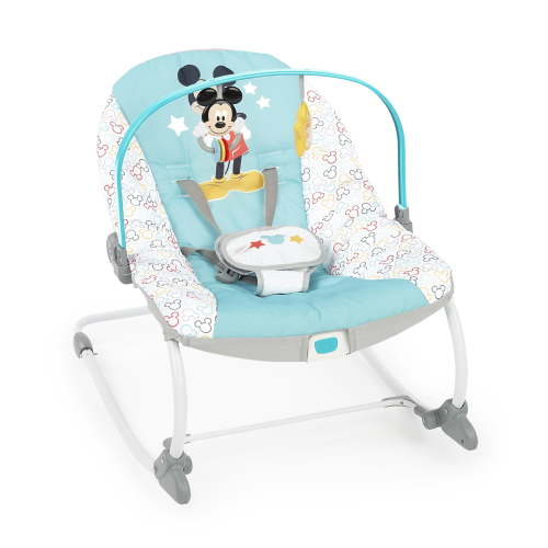 Disney Baby 2-in-1 Slip Resistant Vibrating Infant & Toddler Baby Rocker Chair, Mickey Mouse by Bright Starts