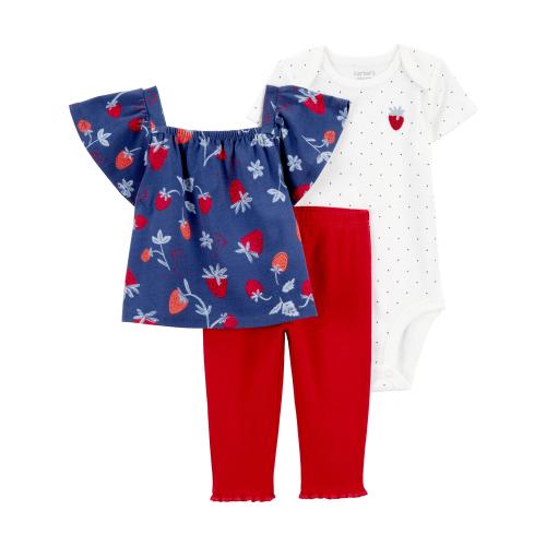 Carter's Child of Mine Baby Girl Outfit Set, 3-Piece, Sizes 0/3-24 Months