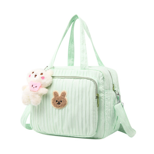 Baby Diaper Bag Tote, Mommy Bag Cute Baby Nappy Bag Crossbody Travel Diaper Tote Multifunction Baby Storage Bag Green
