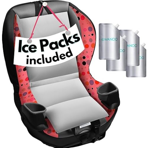 Car Seat Cooling Pad, Stroller Cooling Pad with Ice Pack for Babies Toddler and Kids, Sun and Heat Cover Protector for Summer Carseat Cooler Liner