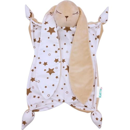 Gender Neutral Baby Gift – Bunny Lovey Security Blanket, Soft Bunny Baby Blanket for Infants & Toddlers, Soft Cuddly Snuggle Toy for Boys or Girls, Big Size 16in