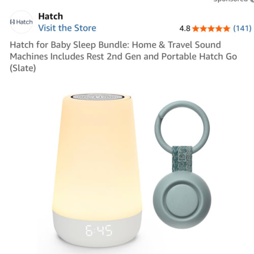 Hatch Baby Sleep Bundle: Home & Travel Sound Machines Includes Rest 2nd Gen and Portable Rest Go (Slate)