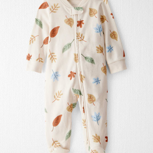 Autumn Leaves Baby Organic Cotton Sleep & Play Pyjamas in Autumn Leaves Print | Carter’s Oshkosh Canada