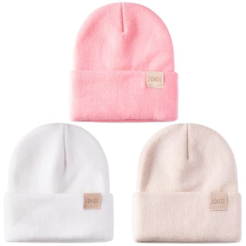 XOMZG Toddler Beanie Kids Winter Hats Infant Warm Knit Cap Newborn Winter Warm Hat for 0-36 Month Boys Girls