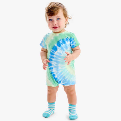 Baby pocket shortie in tie-dye | Primary.com
