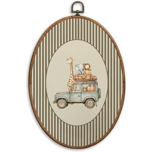 SONMYSULIL Vintage Animal Nursery Wall Art Decor, 8.6x11.4 Inch