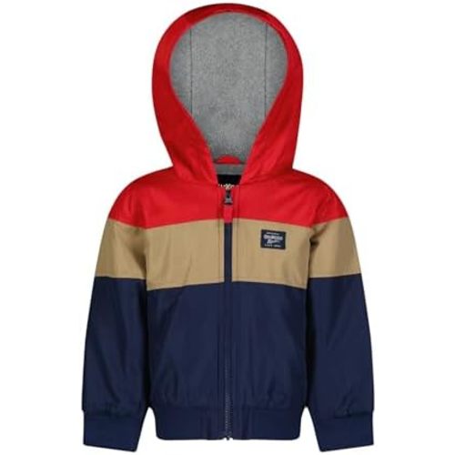 OSHKOSH B'GOSH Baby Boys' Sporty Bomber Jacket with Fleece Hood and Lining
