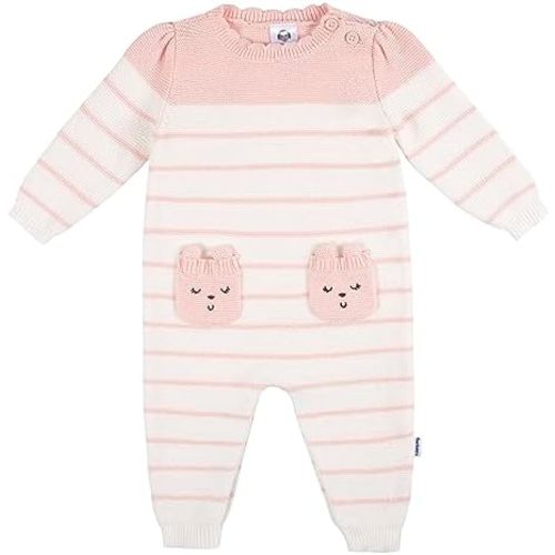 Gerber Baby Girls' Sweater Knit Romper Jumpsuit