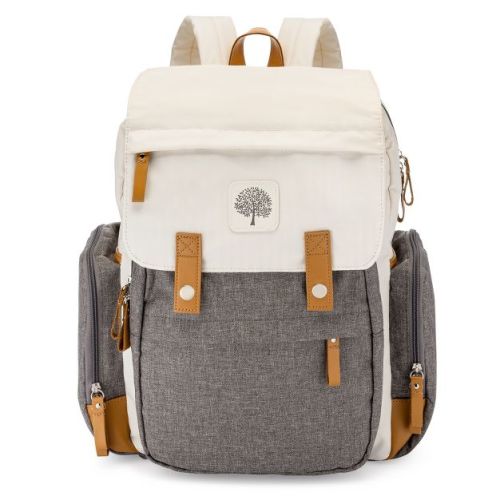 Parker Baby Co. Large Diaper Backpack Birch Bag - Cream