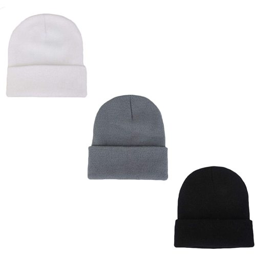 LHTHZHY Kids Winter Beanies Soft Warm Knitted Baby Hats Caps Cute Cozy Chunky Winter Infant Toddler Beanies for Boys Girls