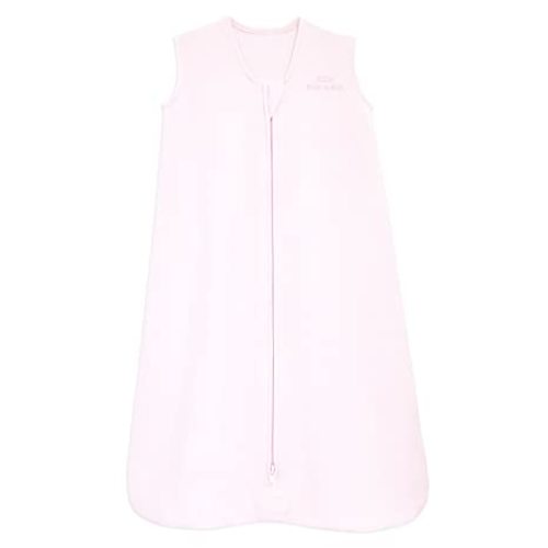 HALO SleepSack, 100% Cotton Wearable Blanket, Swaddle Transition Sleeping Bag, TOG 0.5, Soft Pink, Small, 0-6 Months