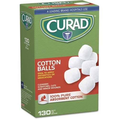 CURAD(R) Sterile Cotton Balls, 1in, Box Of 130