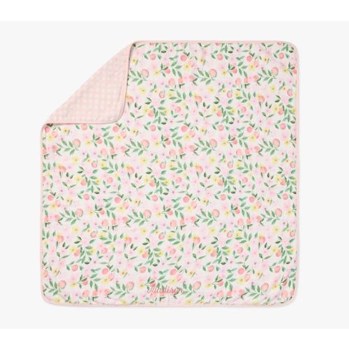 Paisley Peach Oversized Organic Muslin Baby Blanket