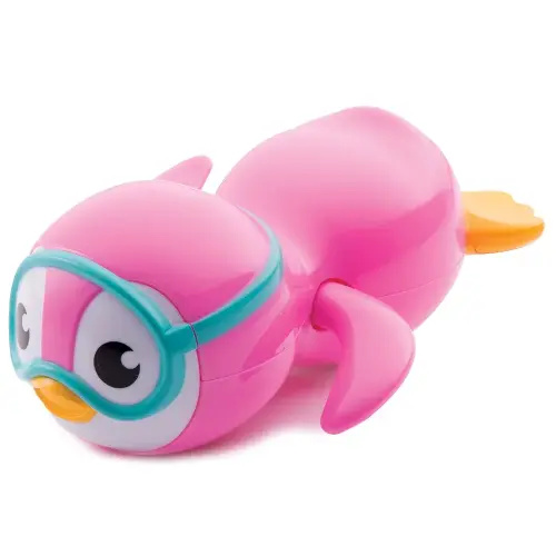 Munchkin® Wind Up Swimming Penguin Baby and Toddler Bath Toy, Pink