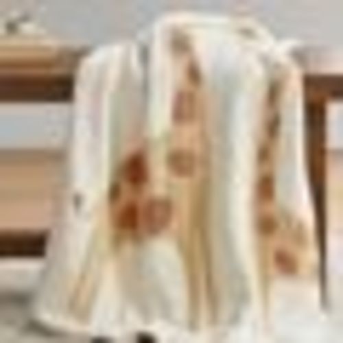Fuzzy Giraffe Baby Blanket