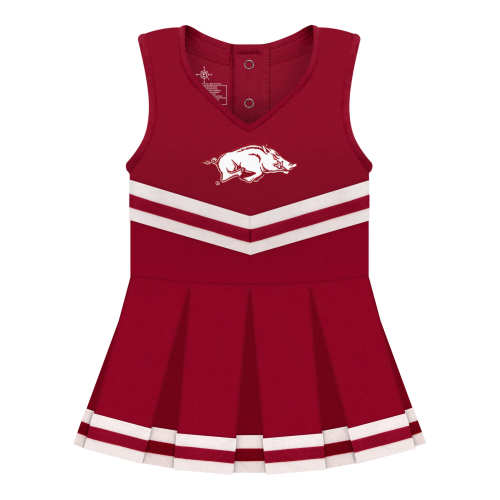 Arkansas Razorbacks Cheerleader Bodysuit Dress | College Baby