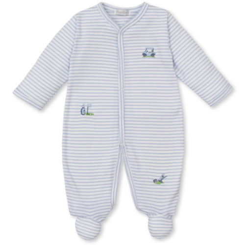 Fairway Foursome Blue Stripe Footie