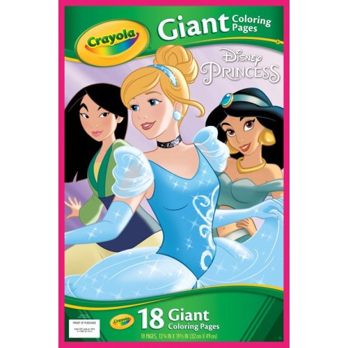 Crayola Giant Coloring Pages Disney Princess, Child, 18 Pages