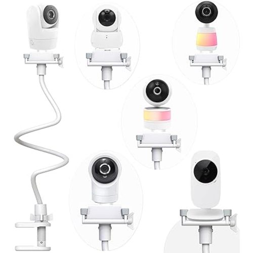 Baby Camera Monitor Mount Stand Holder Compatible with VTech VM924/ 901/928HD /5263/5755 /5764HD /7764HD/5766/5263/BM5254/ RM5755/ Leapfrog LF920HD/RM7768HD/LF815HD/LF1726FHD /LF2413 Camera