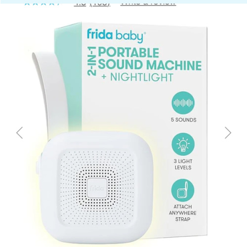2-in-1 Portable Sound Machine + Nightlight – Frida | The fuss stops here.
