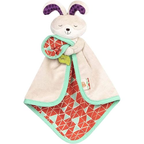 B. toys - B. baby- Bunny Lovey- Security Blanket – Adorable Baby Blankie with Soft Fabric- Fluffy Bunz- 0 months +