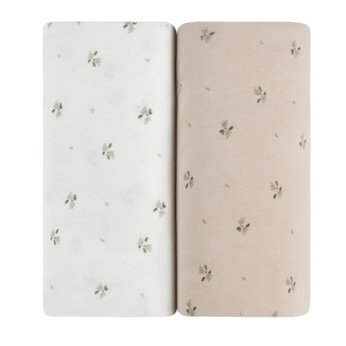 Ivory/Sage Floral Bassinet Sheet Set – Ely's & Co.