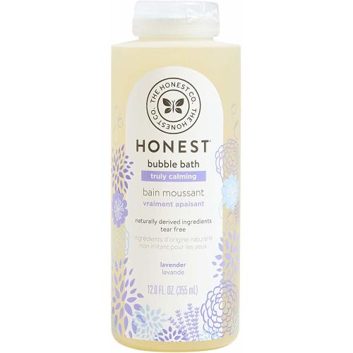 The Honest Company Truly Calming Lavender Bubble Bath Tear Free Kids Bubble Bath Naturally Derived Ingredients & Essential Oils Sulfate & Paraben Free Baby Bath 12 Fl Oz - Dreamy Lavender