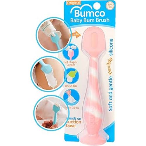 Bumco Diaper Cream Spatula - BPA-Free Diaper Bag Essentials, Soft Butt Spatula Baby, Mom-Invented Butt Paste Spatula, Bumco Diaper Cream Spatula, Flexible Diaper Cream Applicator, Bumco Baby Bum Brush
