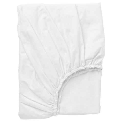 DVALA Fitted sheet - white Twin