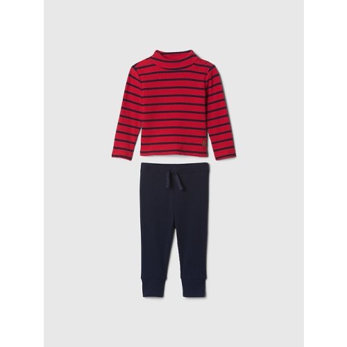 Baby Rib Mockneck Outfit Set