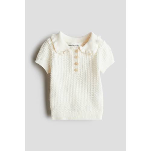 CABLE-KNIT COTTON TOP