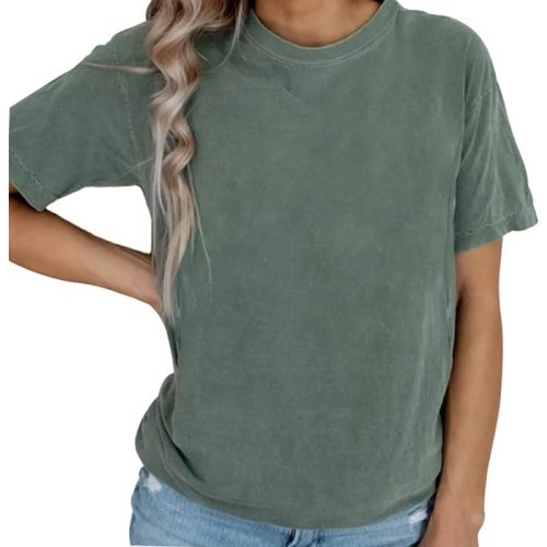 Women Maternity Shirt Comfort Colors Breastfeeding Nursing Friendly Zip Tshirt Mama's Boobery Always On Tap Tops - Medium - Green 1
