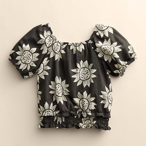 Baby & Toddler Girl Little Co. by Lauren Conrad Organic Peasant Puff Sleeve Top