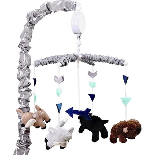 Woodland Trail Forest Animal Theme Digital Musical Crib Mobile