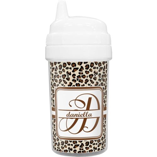 Personalized Leopard Print Toddler Sippy Cup