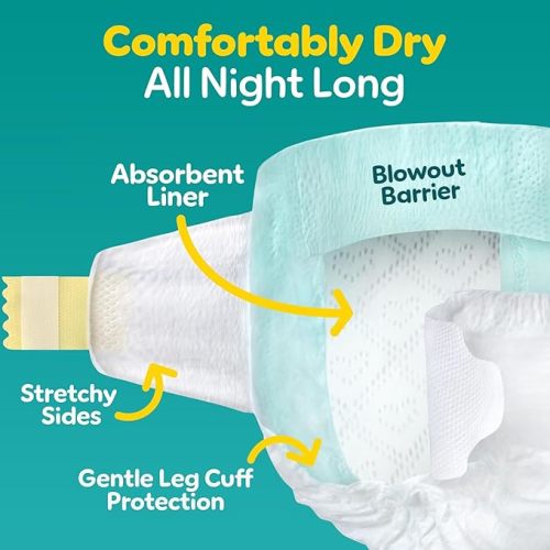Pampers Baby Diapers - Swaddlers - Size 1, 198 Count, Ultra Absorbent Disposable Infant Diaper