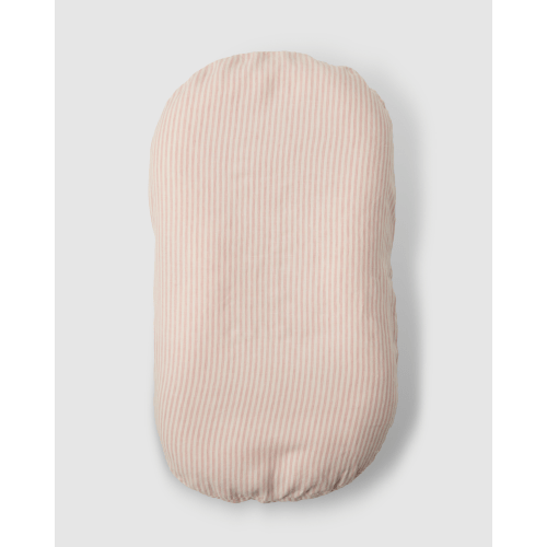 Linen Social Baby Lounger | Pink Striped