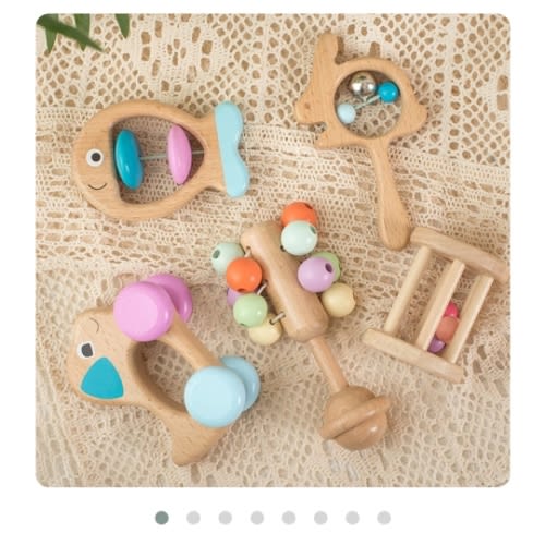 Montessori Wooden Rattle Kit - your baby’s first toy