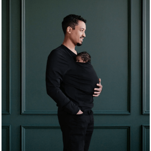 Lalabu Dad Shirt | Original Babywearing T-Shirt with Kangaroo Pouch | Baby Wrap Carrier for Newborns & Infants | Baby Wrap Carrier for Newborns | Essential for new Dads