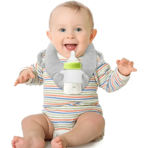 Baby Bottle Holder,Baby Self Feeding Cushion for Bottle and Breastfeeding, Baby Self Feeding Pillow,Breast Feeding Pillow with Adjustable Waist Strap and Machine Washable