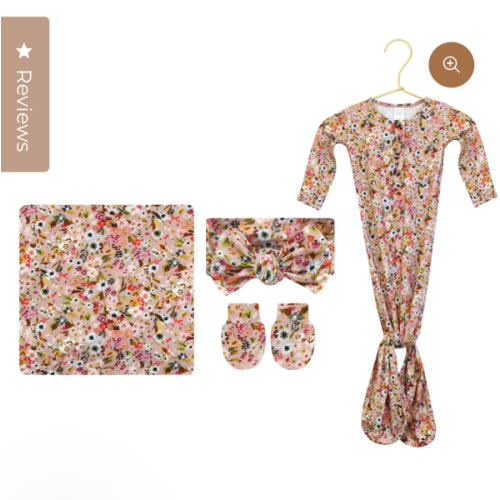 Penelope Newborn Headband Bundle (Gown)