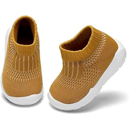 Engtoy Baby Shoes Baby Sock Shoes Baby Walking Shoes Infant Non-Slip Breathable Slippers with Soft Rubber Sole Baby Boys Girls Slip On Sneakers