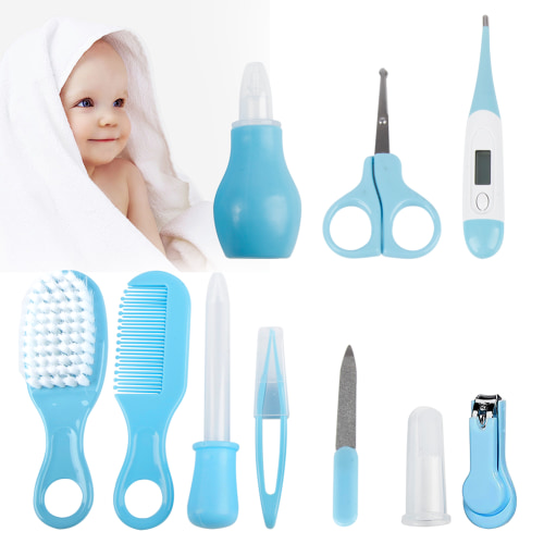 SUGARDAY 10 in 1 Baby Healthcare and Grooming Kit for Girl Boy Care Kit Toddlers Nail Clippers (Blue) - Shop Black Friday Deals for 2024!