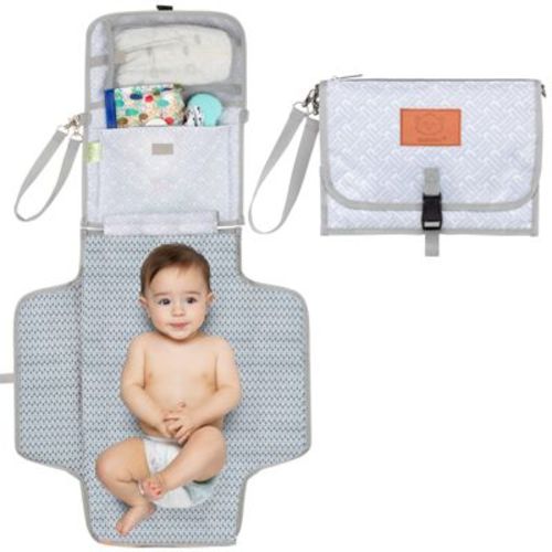 Keababies Ezee Diaper Changing Pad, Portable Diaper Changing Mat, Waterproof Foldable Diaper Changing Pad (gray Mod)