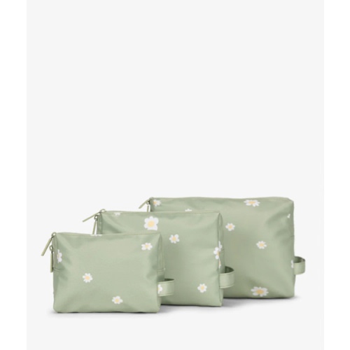 Water Resistant Zippered Pouch Set (3 Pieces)