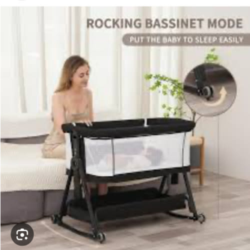 meichyun baby bassinet black
