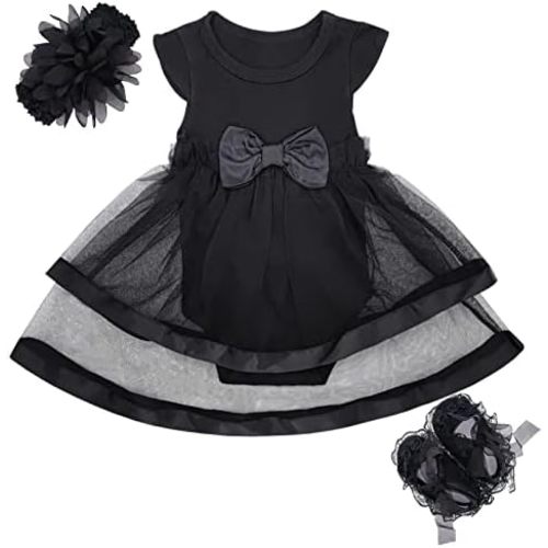 Niyage Baby Girls Clothes Dress Flowers Romper Sets Infant Tutu Bodysuit Party Outfits